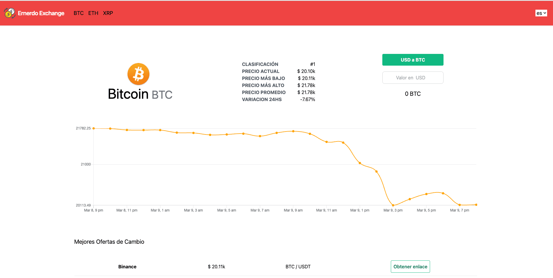 Crypto exchange