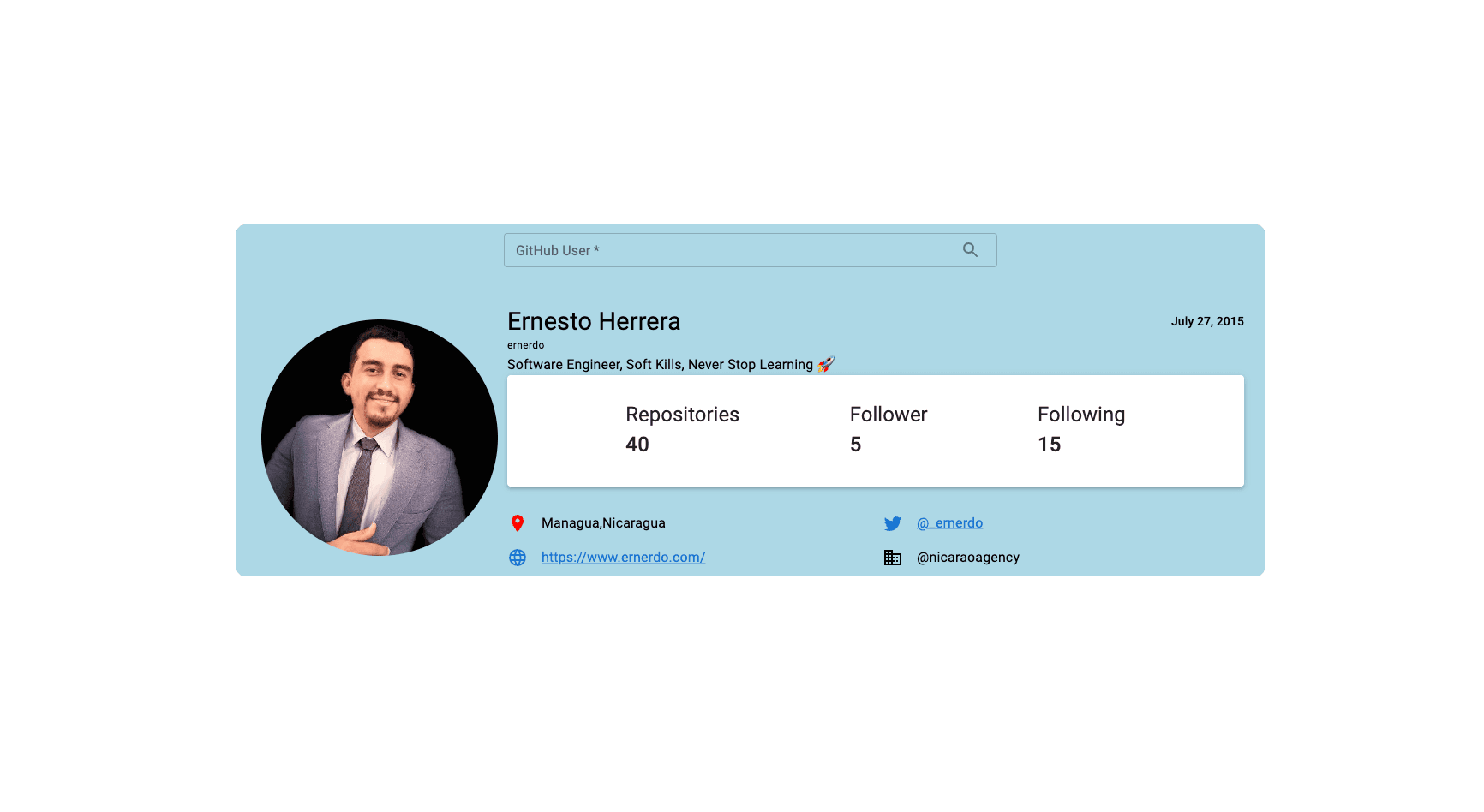 Github finder